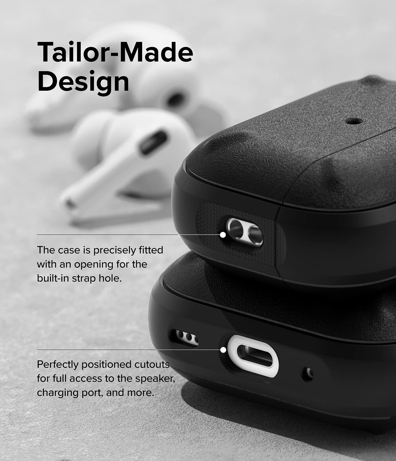 AirPods Pro  2nd  Case Cover | Onyx Series | Black