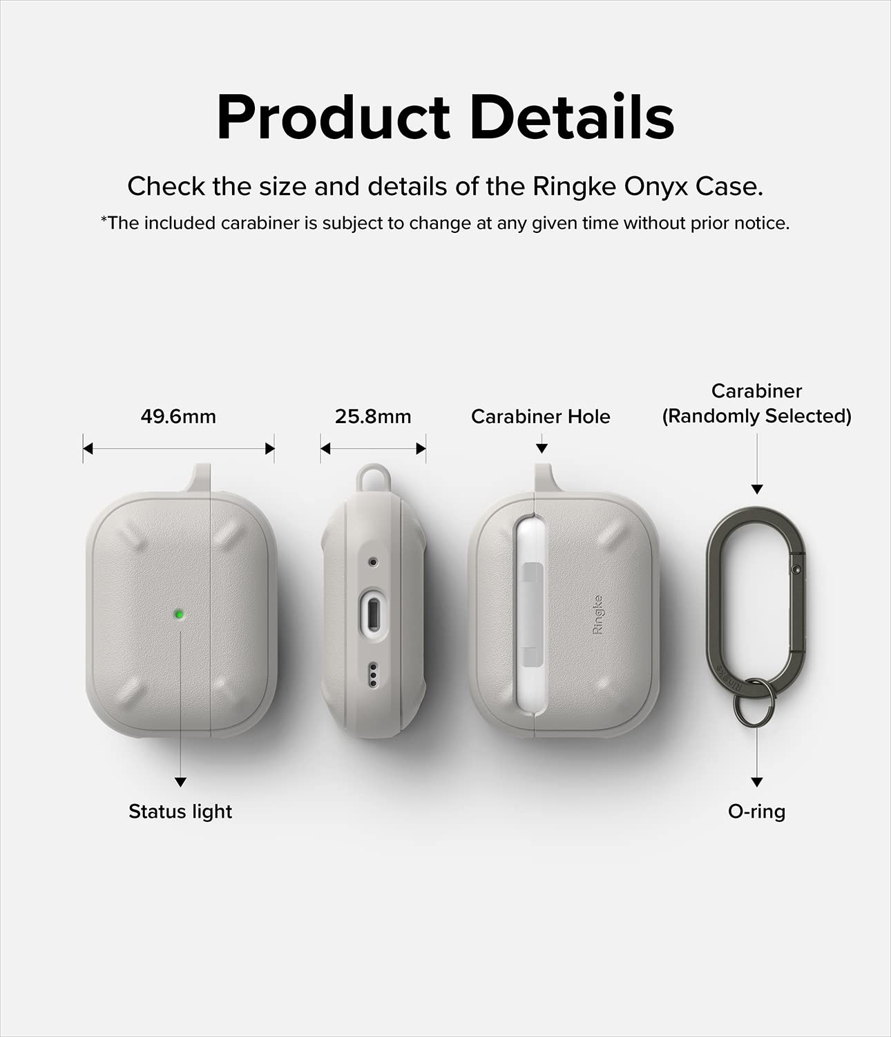 AirPods Pro  2nd  Case Cover | Onyx Series | Warm Gray