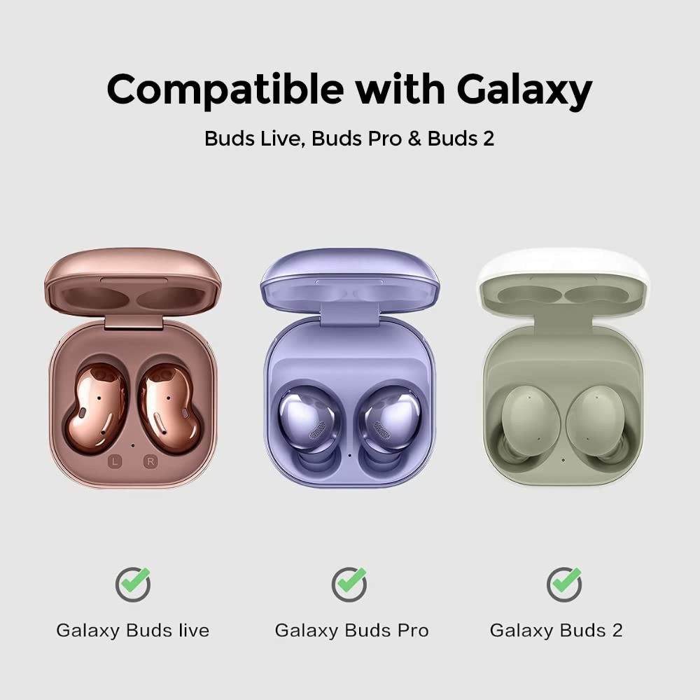 Samsung Galaxy Buds Live Case (2020) /Buds 2 /Buds Pro Case |Cute Patterns Hard Shell Protective Cover |  Off white