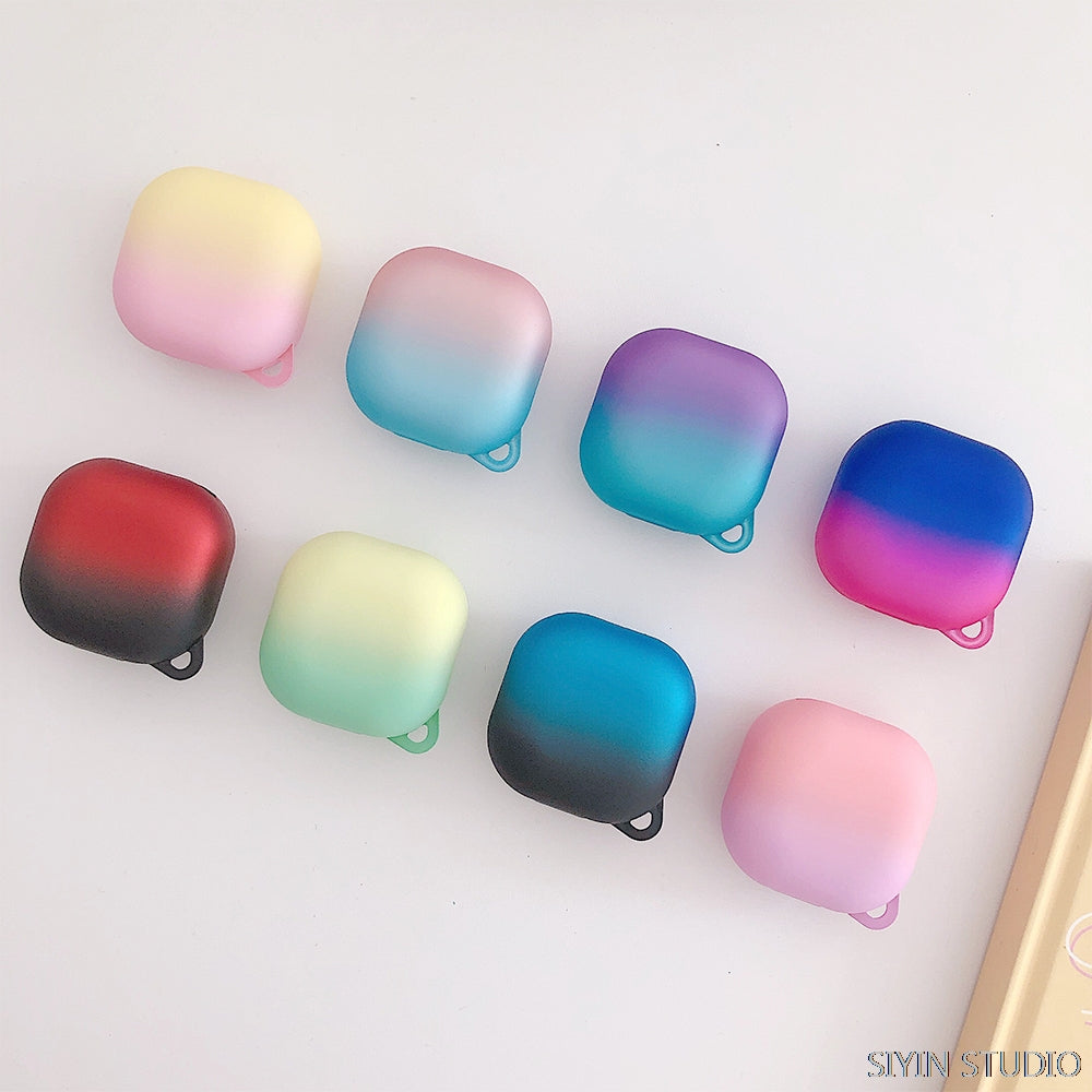 Case For Samsung Galaxy Buds 2 Pro / Galaxy Buds 2 / Galaxy Buds Pro /Galaxy Buds Live Gradient Hard PC Shockproof Case Cover- Blue Black
