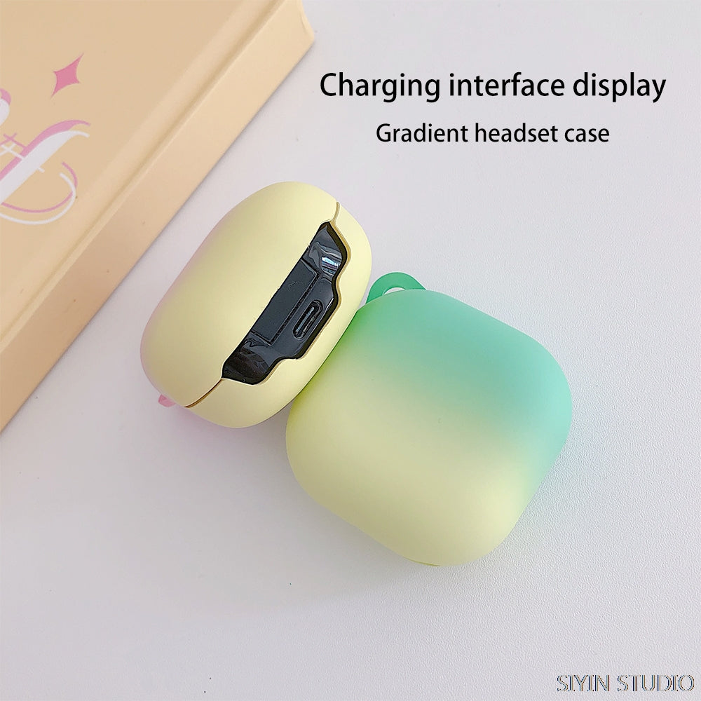 Case For Samsung Galaxy Buds 2 Pro / Galaxy Buds 2 / Galaxy Buds Pro /Galaxy Buds Live Gradient Hard PC Shockproof Case Cover- Purple Blue