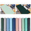 Double-Sided Universal Desk Mat, Desktop & Keyboard Mat, Large Mouse Pad PU Leather Waterproof Mat for Office Laptops  [80x40cm] - Pink, Green