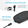Wireless Mouse Rechargeable with USB Nano Receiver, 1200 DPI Ultra-Slim, Compatible with Windows, Linux, iOS, Android Compatible with MacBook - Black