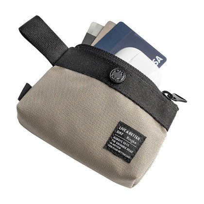 Mini Pouch| 2-Way Bag Miniature (Beige)