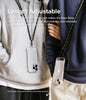Strap Holder Link for Universal Smartphones Tether Lanyard Phone Straps | Black/White