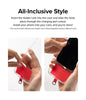 Holder Link Strap Designed for Camera Strap and Phone Strap | Black/White (Tarpaulin Red)