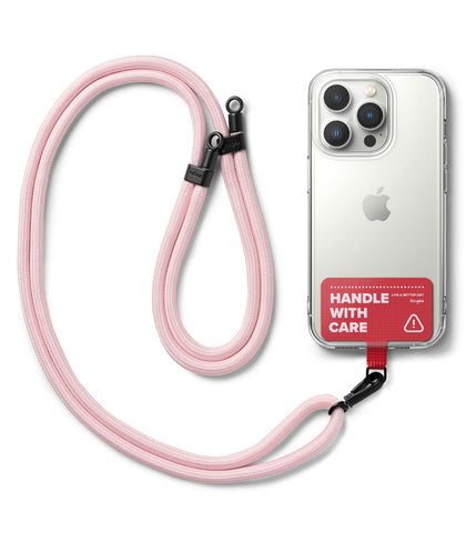 Holder Link Strap Designed for Camera Strap and Phone Strap | Pink (Tarpaulin Red)
