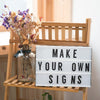 Message LED Lightbox with Combination Letters, Numbers & USB Cable DIY Light Box [ A4 Size ] Wall Decoration For Party