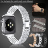 Apple Watch 41mm / 40mm / 38mm | Metal Rhinestone Diamond Stainless Steel Replacement Band |Black