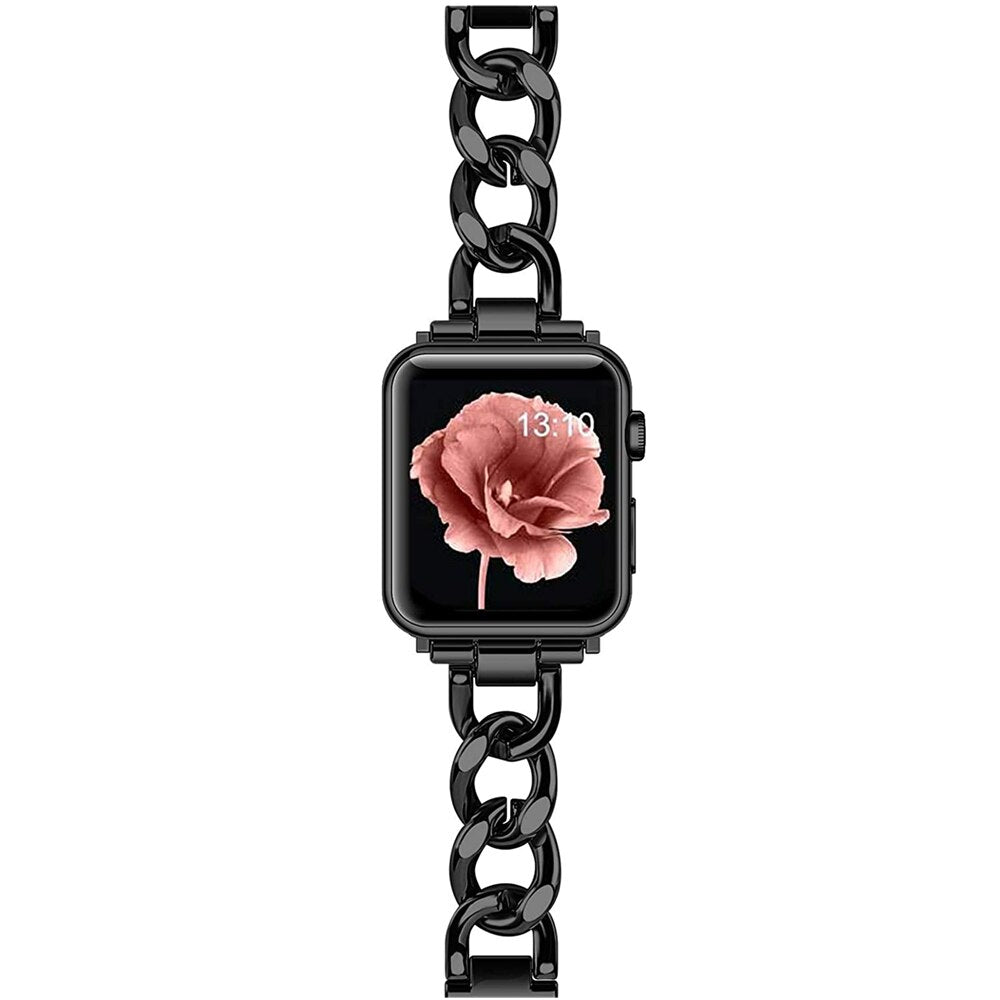 Apple Watch 41mm / 40mm / 38mm | Cool Chain Metal Bands |Black