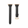 Apple Watch 41mm / 40mm / 38mm | Slim Leather Bands |Black