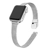 Apple Watch 41mm / 40mm / 38mm | Slim Metal Bands |Silver