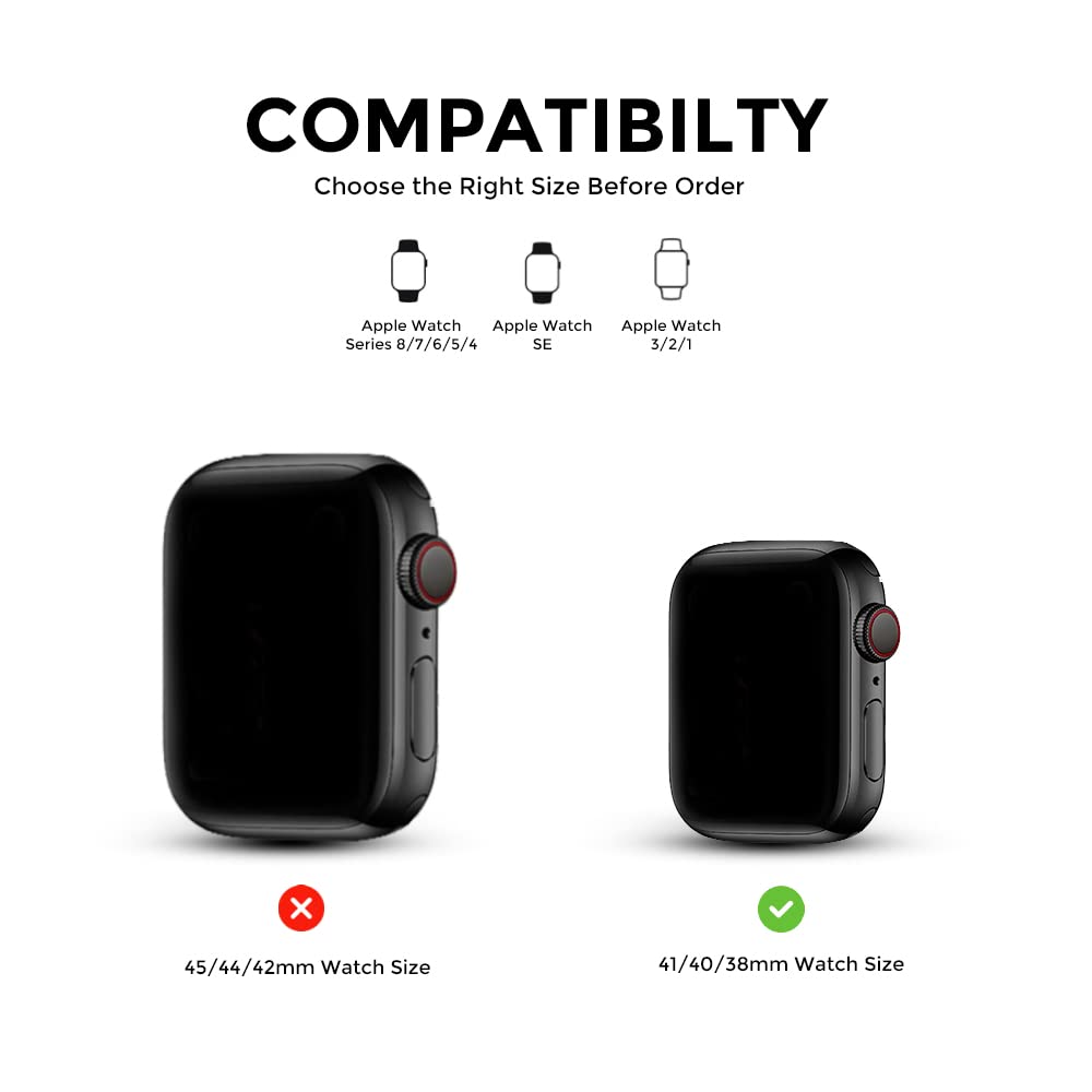Pack 4 Stretchy Nylon Replacement Band For Apple Watch Band 38mm 40mm 41mm