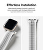 Apple Watch 38 / 40 / 41mm Sports Air Loop Nylon Smartwatch Replacement Bands | Summit White