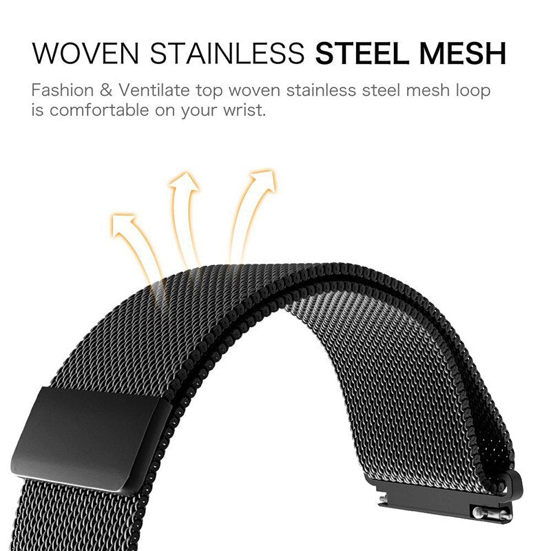 Apple Watch 41mm / 40mm / 38mm | Milanese Loop Metal Bands |Gold