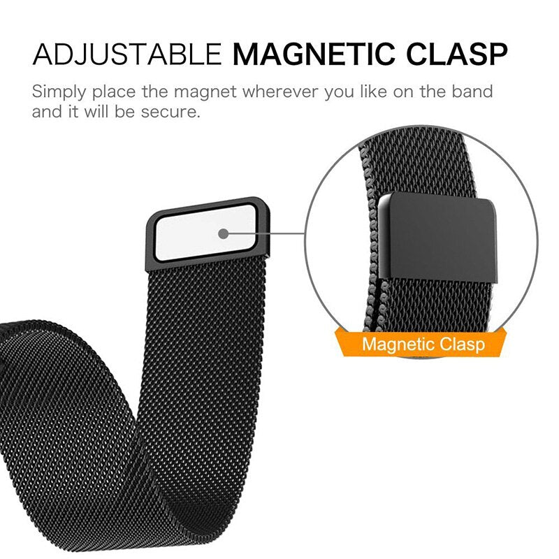 Apple Watch 41mm / 40mm / 38mm | Milanese Loop Metal Watch Band Strap |  Classic Gold