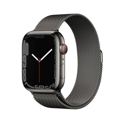 Apple Watch Ultra 49mm / 45mm / 44mm / 42mm | Milanese Loop Metal Watch Band| Black