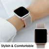 Pack of 4 Nylon Sport Strap For Apple Watch Band 42mm 44mm 45mm 49mm Men Women- A