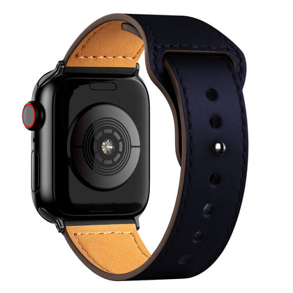 Apple Watch Ultra 49mm / 45mm / 44mm / 42mm | Leather Straps| Blue