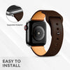 Apple Watch 41mm / 40mm / 38mm | Leather Watch Band Strap | Dark Brown