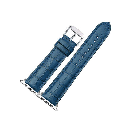 Apple Watch Ultra 49mm / 45mm / 44mm / 42mm | Leather Watch Band Strap | Blue
