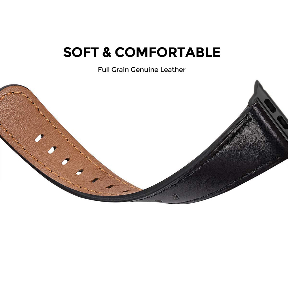 Apple Watch 41mm / 40mm / 38mm | Leather Watch Band Strap | Brown