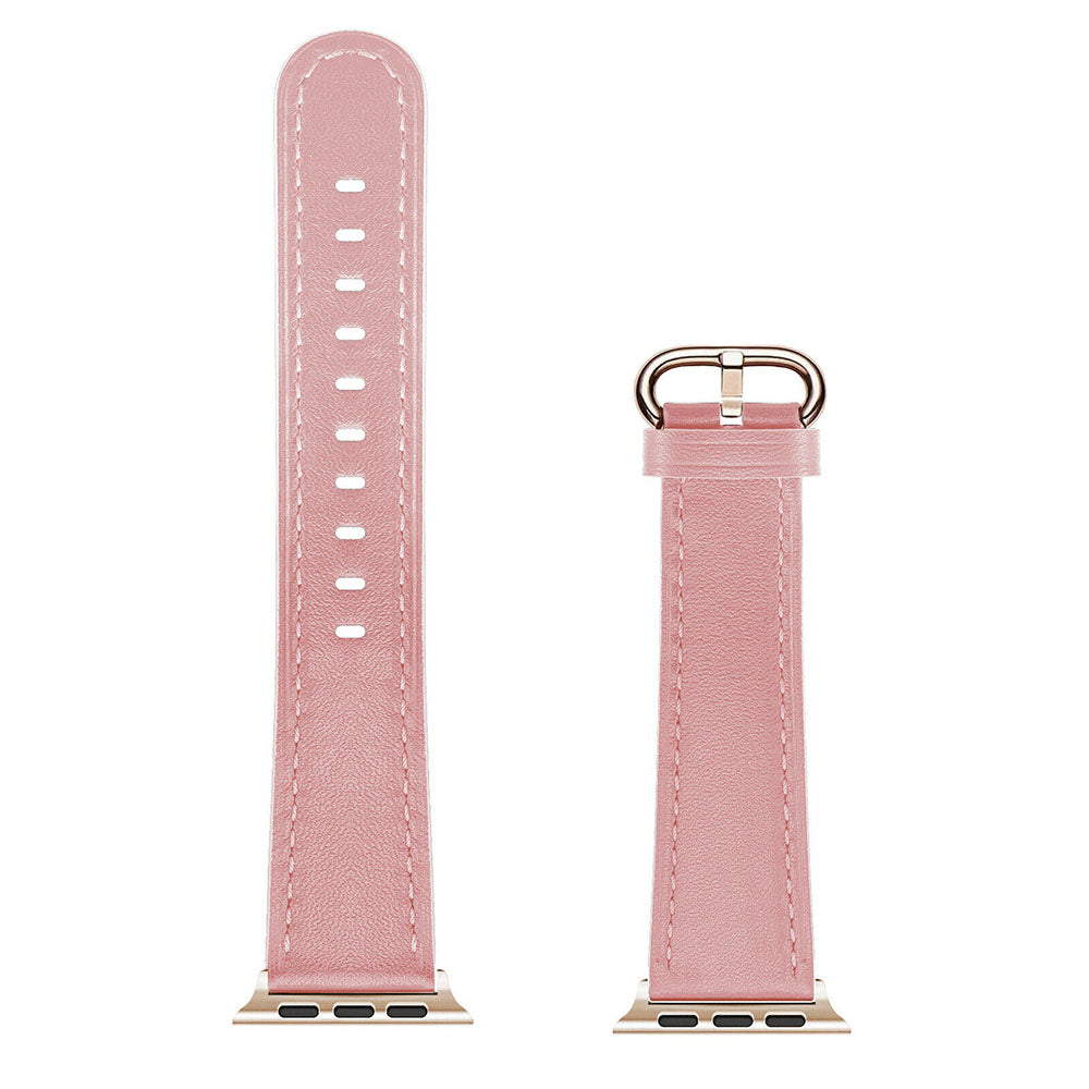 Apple Watch Ultra 49mm / 45mm / 44mm / 42mm | Leather Straps| Pink