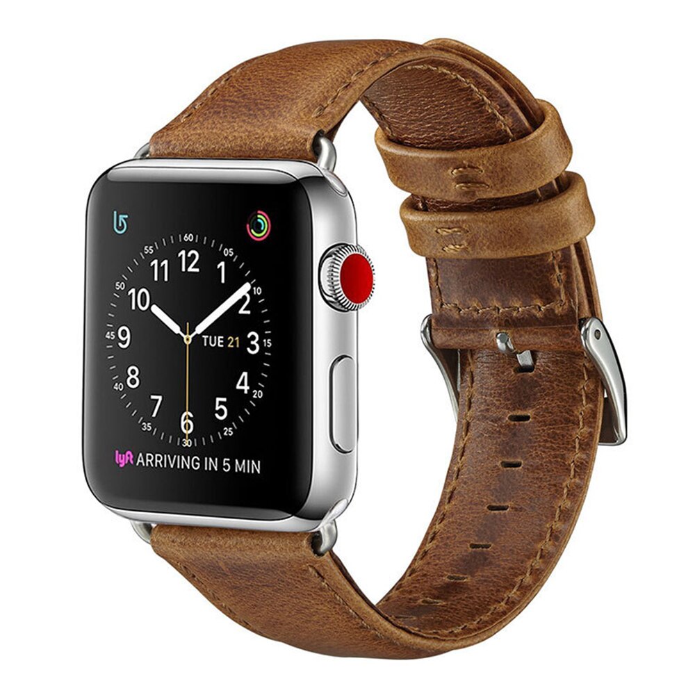 Apple Watch Ultra 49mm / 45mm / 44mm / 42mm | Crazy Horse Leather watch Band | Brown