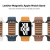 Apple Watch Ultra 49mm / 45mm / 44mm / 42mm | Leather Magnetic Loop Watch Band Strap | Black