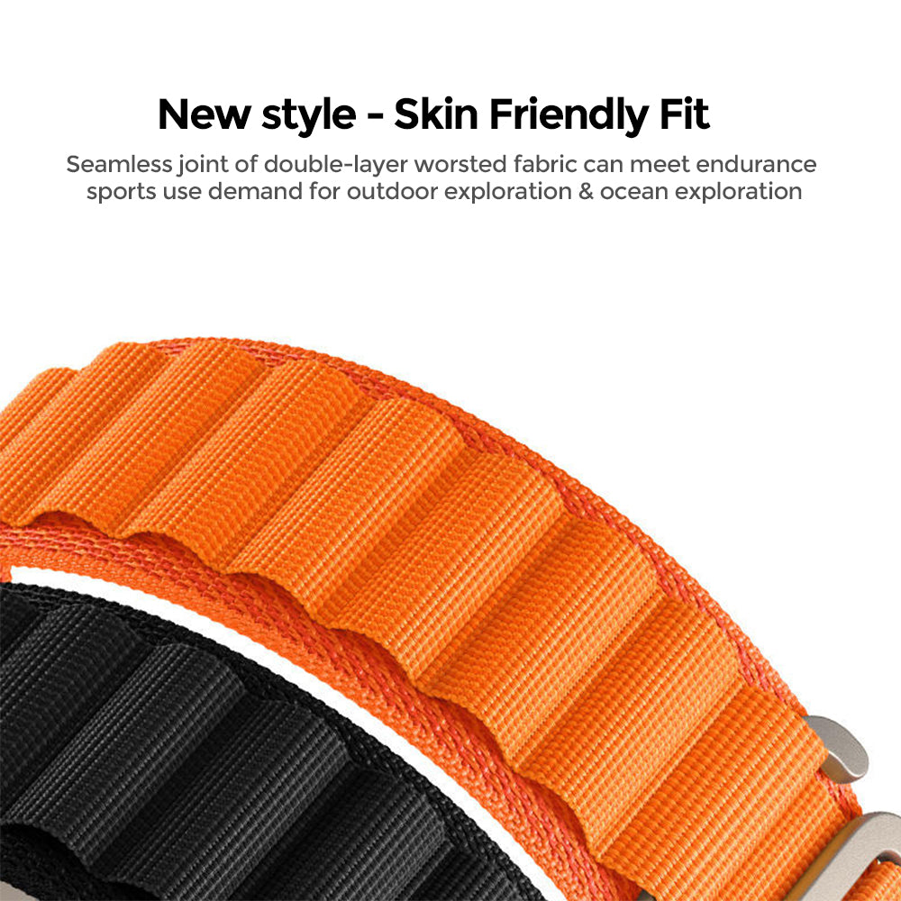 Apple Watch Ultra 49mm / 45mm / 44mm / 42mm | Alpine Loop Straps [Pack of 4] | Orange