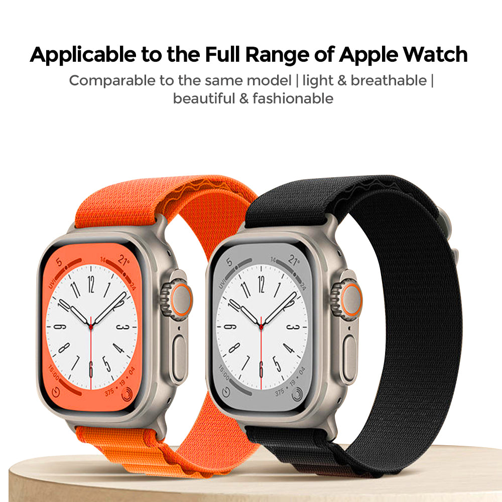 Apple Watch Ultra 49mm / 45mm / 44mm / 42mm | Alpine Loop Straps [Pack of 4] | Orange