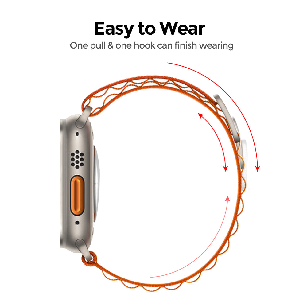 Apple Watch Ultra 49mm / 45mm / 44mm / 42mm | Alpine Loop Straps [Pack of 4] | Orange