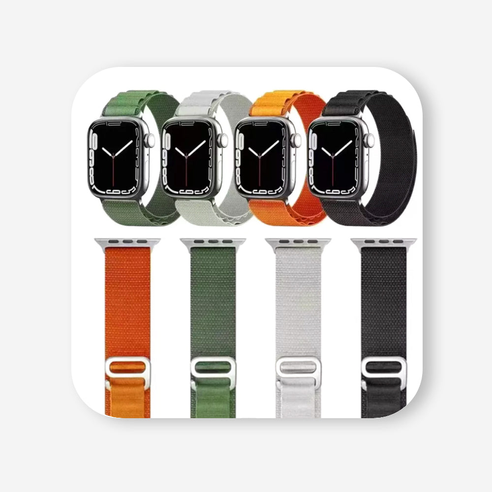 Apple Watch Ultra 49mm / 45mm / 44mm / 42mm | Alpine Loop Band | Black/Green