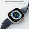 Apple Watch Ultra 49mm / 45mm / 44mm / 42mm | Silicone Ocean Watch Band Strap | Black
