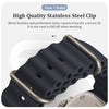 Apple Watch Ultra 49mm / 45mm / 44mm / 42mm | Silicone Ocean Watch Band Strap | Dark Blue