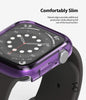 Apple Watch SE /6 /5 /4 40mm Case| Slim Series| Clear + Purple