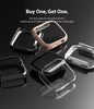 Apple Watch 9 / 8 / 7 45mm Apple Watch Series (45mm) Case | Slim Series| Clear + Chrome Rose Gold