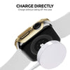 Electroplated Case with Built in Screen Protector | Apple Watch Series 8 45mm  Pack of 3  | Silver/Black/Champagne Gold
