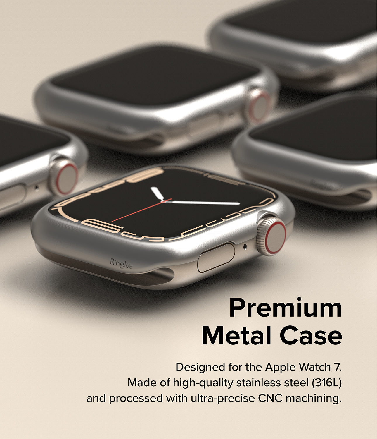 Apple Watch 8 / 7 41mm | Bezel Styling| Silver (41-09)