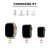 Matte Watch Cover for Apple Watch Ultra 49mm Case with Screen Protector (Pack of 6)