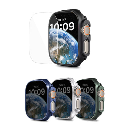 Matte Watch Cover | Apple Watch Ultra 49mm Case with Screen Protector  Pack of 4  | Clear/Black/Midnight Blue/Green