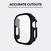 Matte Watch Cover | Apple Watch Ultra 49mm Case with Screen Protector  Pack of 4  | Clear/Black/Midnight Blue/Green