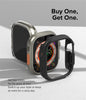 Apple Watch Ultra Case |  Slim Series | Clear/Matte Black | 2 Pack