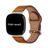 Leather Watch Band Straps | Fitbit Sense & Fitbit Versa 3 Smart Watch Brown