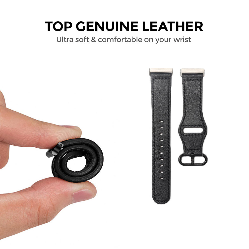 Leather Watch Band Straps | Fitbit Sense & Fitbit Versa 3 Smart WatchPink