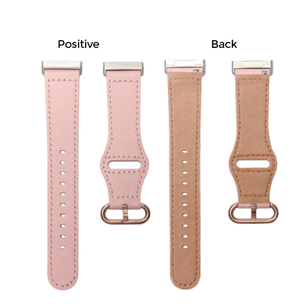 Leather Watch Band Straps | Fitbit Sense & Fitbit Versa 3 Smart WatchPink