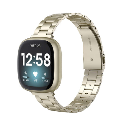 Ultra-Thin Metal Band | Fitbit Sense & Fitbit Versa 3 Smart Watch | Classic Gold