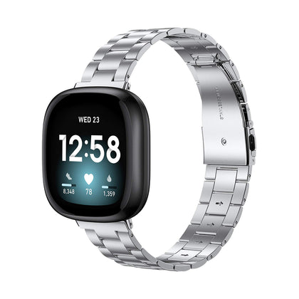 Ultra-Thin Metal Band | Fitbit Sense & Fitbit Versa 3 Smart Watch | Silver