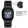 Metal Watch Band | Fitbit Sense & Fitbit Versa 3 Smart Watch| Silver/Rose Gold