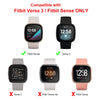 Silicone Bands with Case | Fitbit Sense & Fitbit Versa 3 Smart Watch |Black